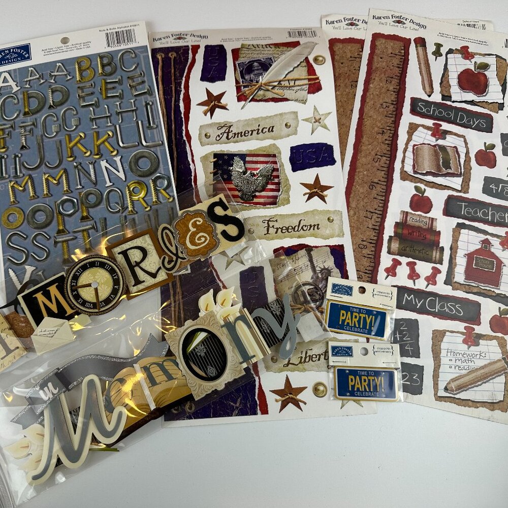 NEW Karen Foster Stickers & Embellishments
